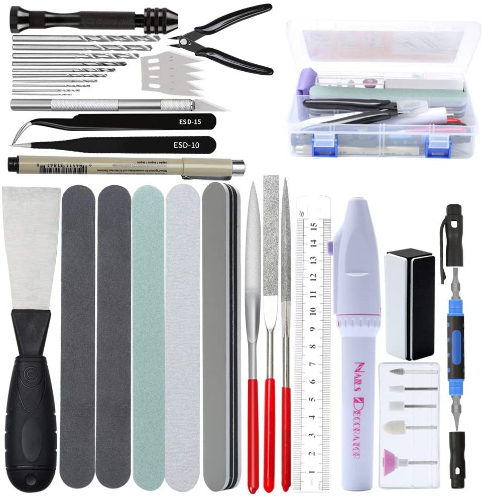 Modeling Tool Kit Tweezers Hobby Knife - 모델 건축 도구 세트, 42 in