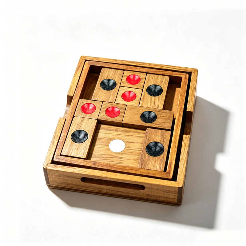 3D Wooden Mechanical Puzzle Marble Run - 클래식 화롱다오 퍼즐 슬라이딩 블록 퍼즐