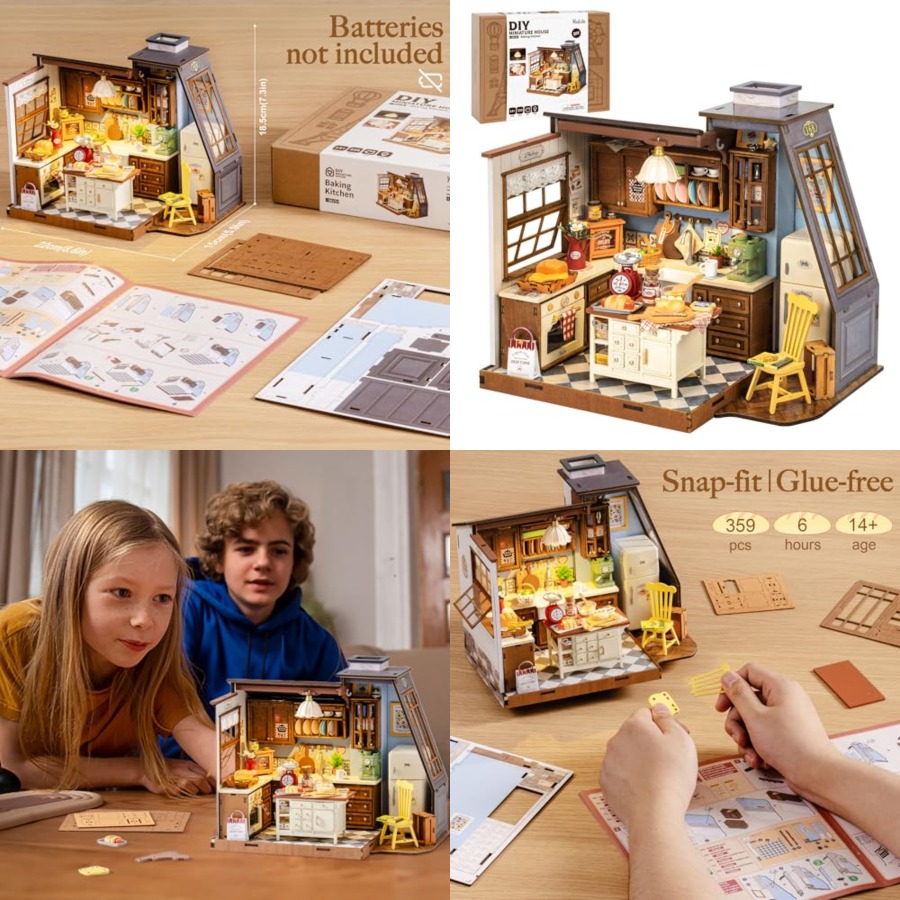 Miniature Led Light Kit For Dollhouse - 성인용 DIY 미니어처 하우스 키트, LED
