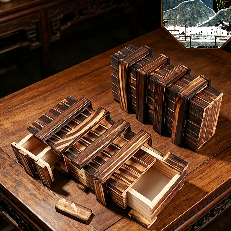 3D Wooden Mechanical Puzzle Marble Run - 클래식 3D 두뇌 티저 나무 퍼즐
