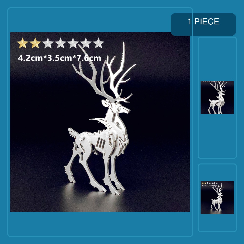 Metal 3D Puzzle Stainless Model Kit - 3D 금속 퍼즐 어린이 및 성인용