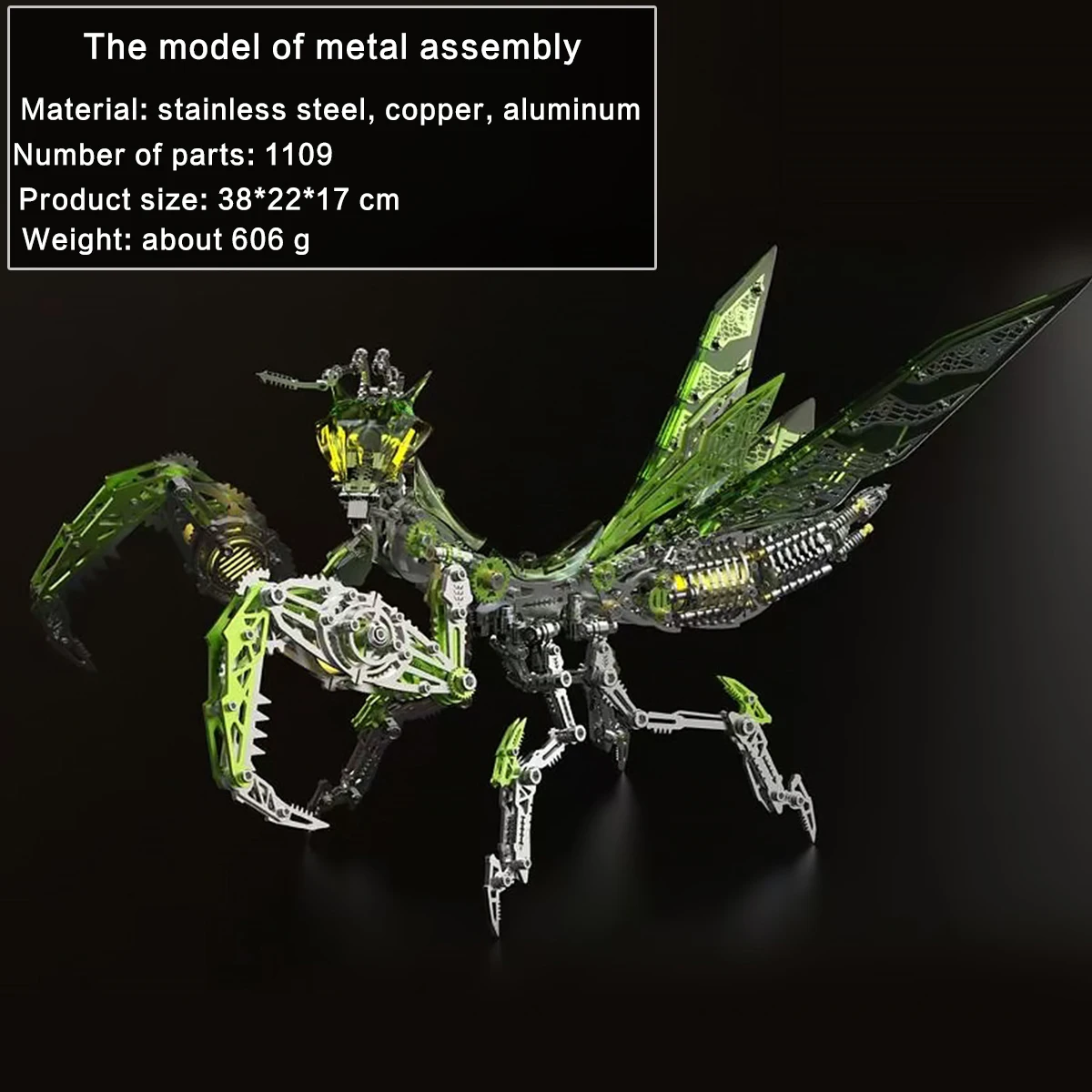 Metal 3D Puzzle Stainless Model Kit - 3D 퍼즐, 기계식 지네 금속 모델