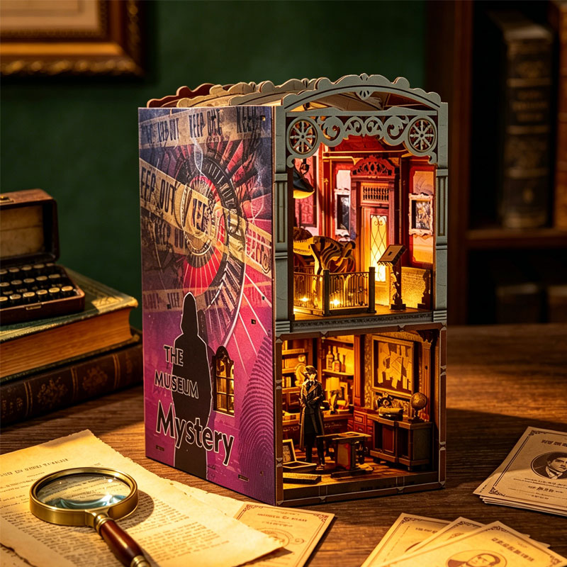 Diy Miniature Dollhouse Kit Book Nook - Zuuton DIY 북눅 키트 뮤지엄 미스터리