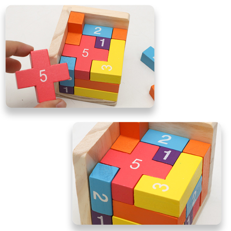 다채로운 색상의 나무 블록 퍼즐, 고전 루반 큐브 3D - 3D Wooden Mechanical Puzzle Marble Run 리뷰 및 가격