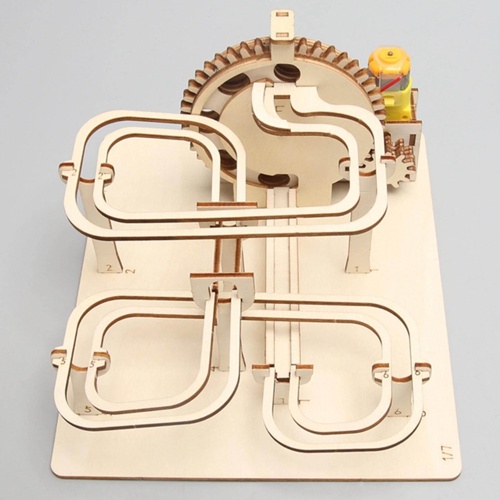 DIY 대리석 레일 3D 나무 퍼즐, 취미용 장난감,  - 3D Wooden Mechanical Puzzle Marble Run 리뷰 및 가격