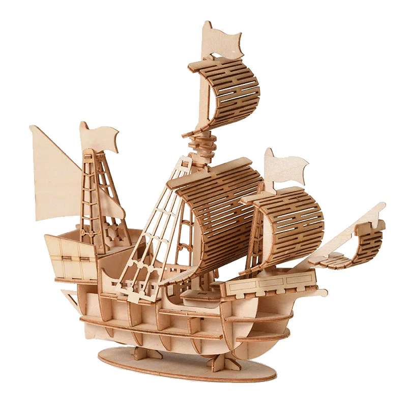3D 요트 나무 퍼즐 조립 모델 퍼즐 DIY 나무 공예 - 3D Wooden Mechanical Puzzle Marble Run 리뷰 및 가격