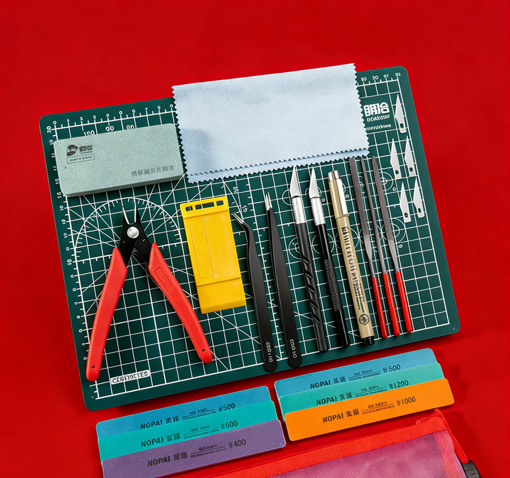 초보자를 위한 건담 모델 도구 키트, 레드 사이드 커터 - Modeling Tool Kit Tweezers Hobby Knife 리뷰 및 가격