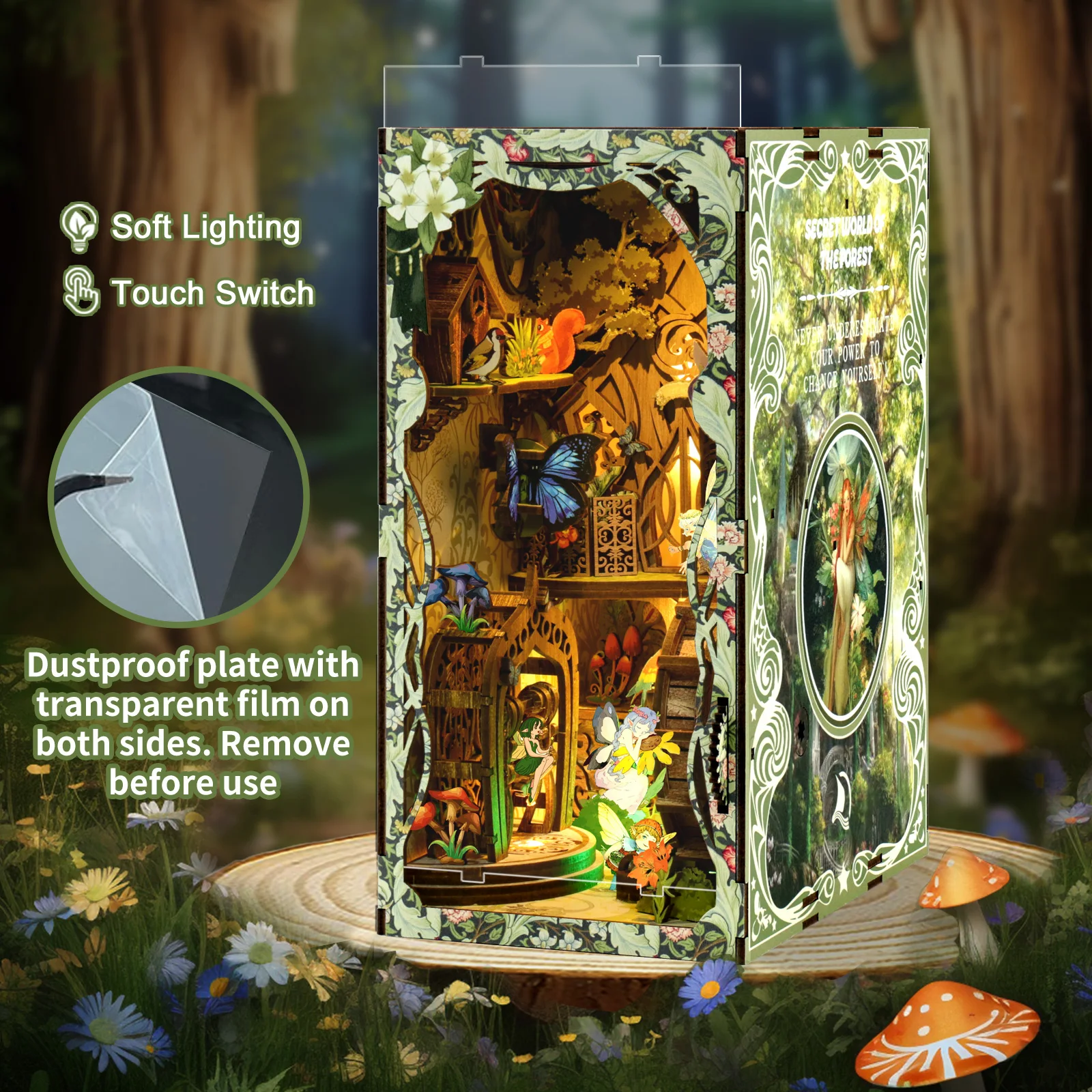 멋진 DIY 북눅 미니어처 하우스 키트, 마법의 숲 나 - Miniature Led Light Kit For Dollhouse 리뷰 및 가격
