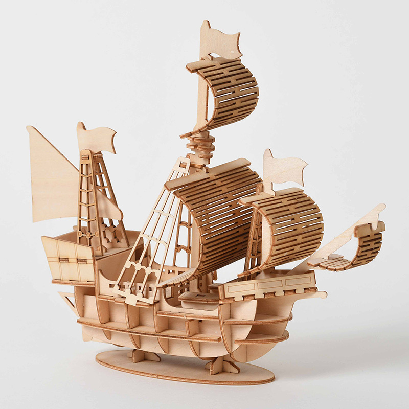 3D 나무 퍼즐 DIY 키트 - 레이저 컷 세일링 배, - Laser Cut Wooden Model Kit Assembly 리뷰 및 가격