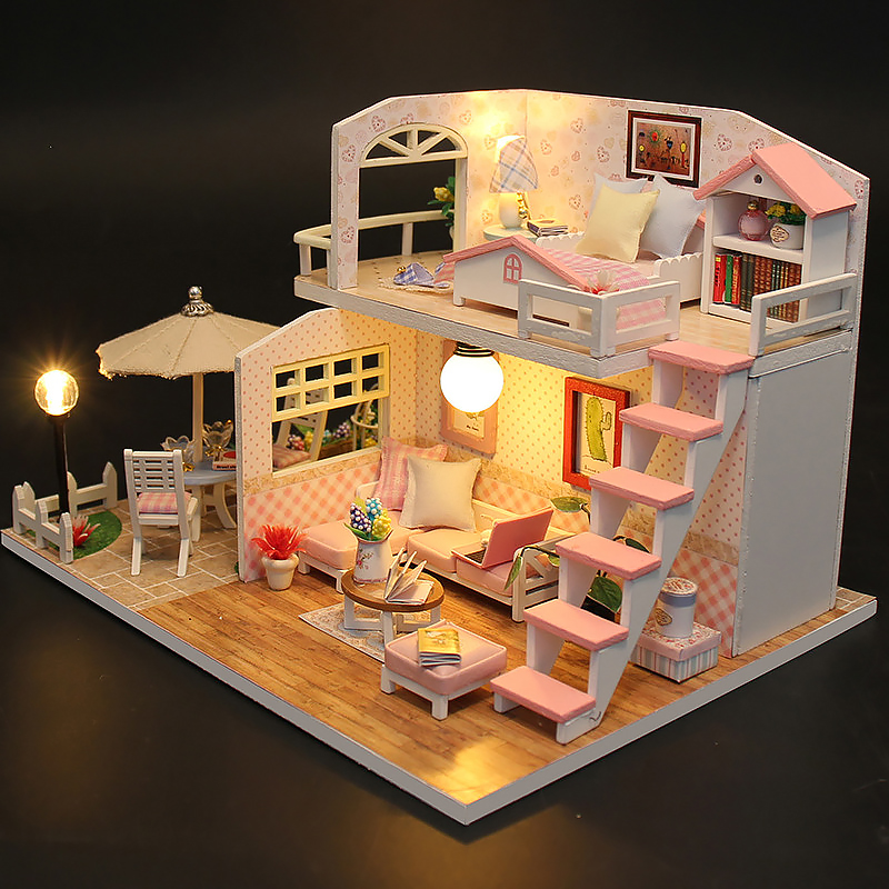 3D 퍼즐 빌딩 모델 키트 LED 조명이있는 나무 미니 - Miniature Led Light Kit For Dollhouse 리뷰 및 가격
