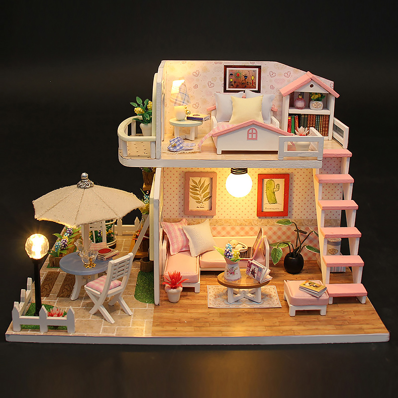3D 퍼즐 빌딩 모델 키트 LED 조명이있는 나무 미니 - Miniature Led Light Kit For Dollhouse 리뷰 및 가격