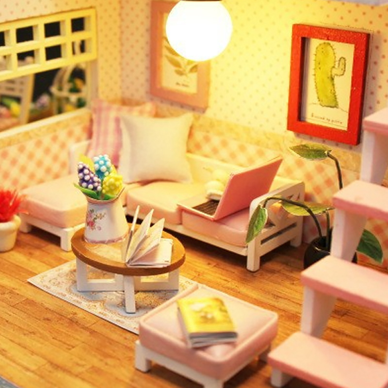 3D 퍼즐 빌딩 모델 키트 LED 조명이있는 나무 미니 - Miniature Led Light Kit For Dollhouse 리뷰 및 가격