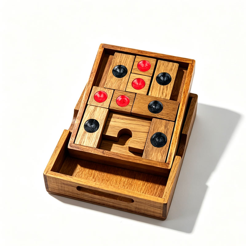 클래식 화롱다오 퍼즐 슬라이딩 블록 퍼즐 성인과 어린이 - 3D Wooden Mechanical Puzzle Marble Run 리뷰 및 가격