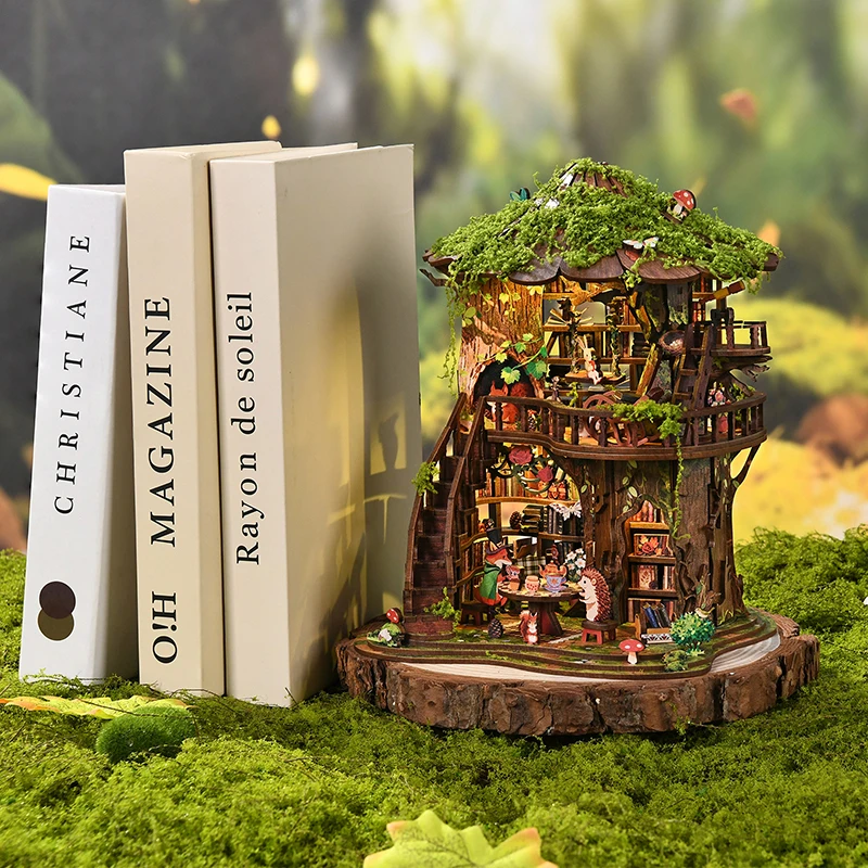 DIY 3D 책장용 미니어처 철도 플랫폼 세트, 초소형 - Diy Miniature Dollhouse Kit Book Nook 리뷰 및 가격