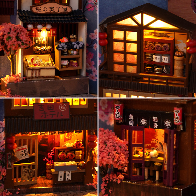 일본 복고풍 DIY 나무 책 구석 선반 삽입 소형 건물 - Book Nook Shelf Insert Alley Diy 리뷰 및 가격