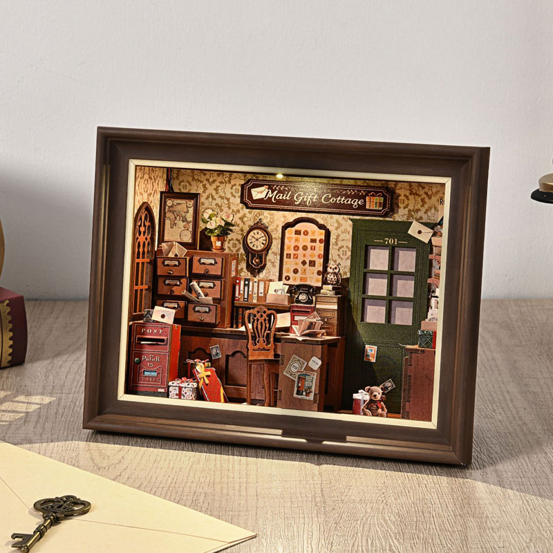 DIY 3D 나무 책꽂이 키트 미니어처 인형집 LED  - Miniature Led Light Kit For Dollhouse 리뷰 및 가격