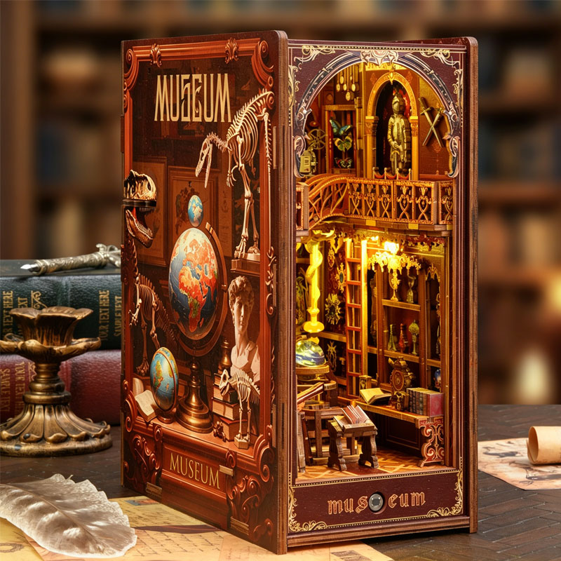 DIY 북눅 키트 3D 나무 퍼즐 미니어처 인형의 집  - Miniature Led Light Kit For Dollhouse 리뷰 및 가격