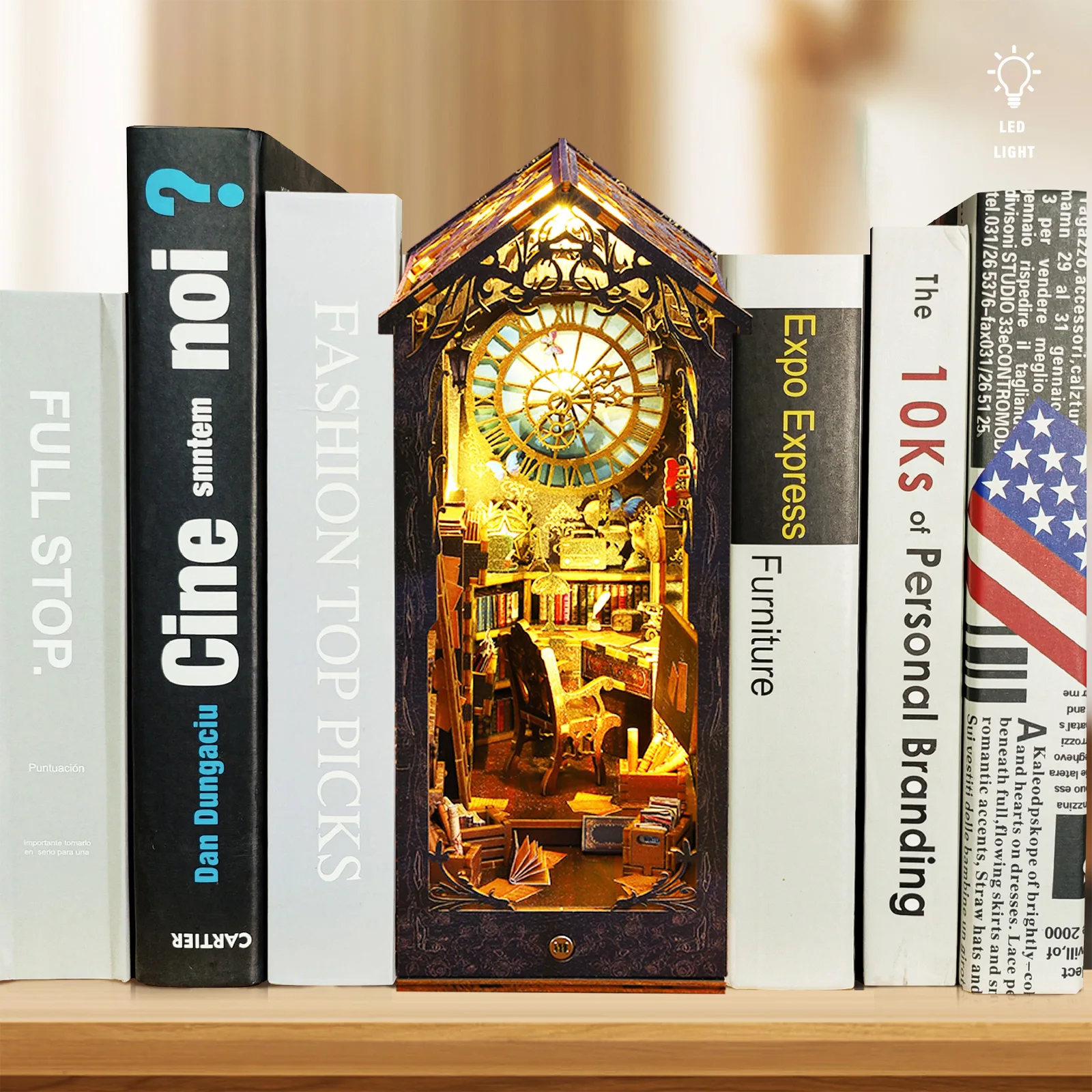 DIY 미니어처 인형의 집 모형 키트, 3D 나무 퍼즐 - Miniature Led Light Kit For Dollhouse 리뷰 및 가격