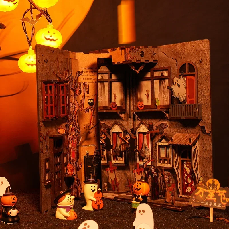 새로운 나무 DIY 북 누크 선반 미니어처 삽입 키트, - Book Nook Shelf Insert Alley Diy 리뷰 및 가격