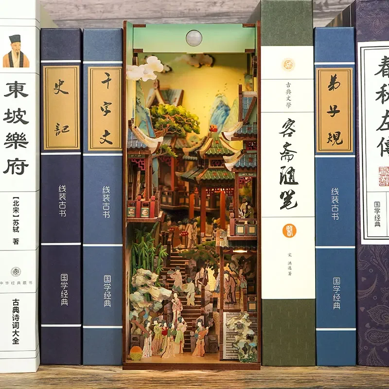 Diy 나무 책 구석 선반 삽입 키트 소형 애니메이션  - Book Nook Shelf Insert Alley Diy 리뷰 및 가격