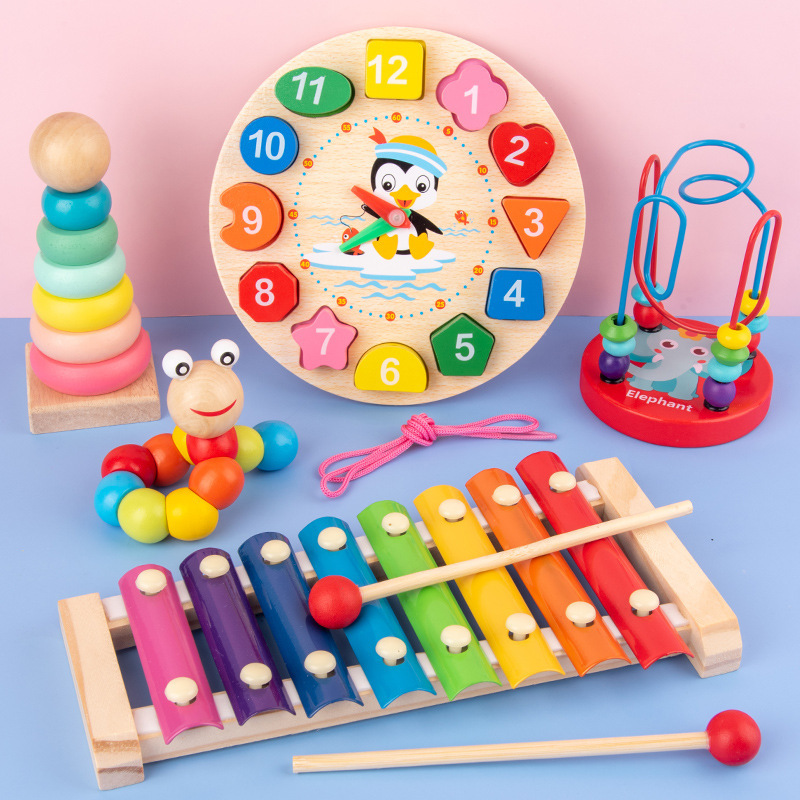 몬테소리 아기 장난감 어린이 3D 나무 퍼즐 조기 학습 - 3D Wooden Mechanical Puzzle Marble Run 리뷰 및 가격