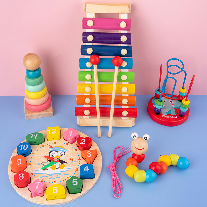 몬테소리 아기 장난감 어린이 3D 나무 퍼즐 조기 학습 - 3D Wooden Mechanical Puzzle Marble Run 리뷰 및 가격