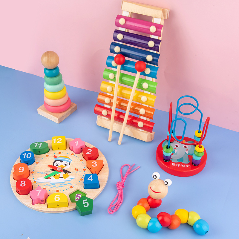 몬테소리 아기 장난감 어린이 3D 나무 퍼즐 조기 학습 - 3D Wooden Mechanical Puzzle Marble Run 리뷰 및 가격