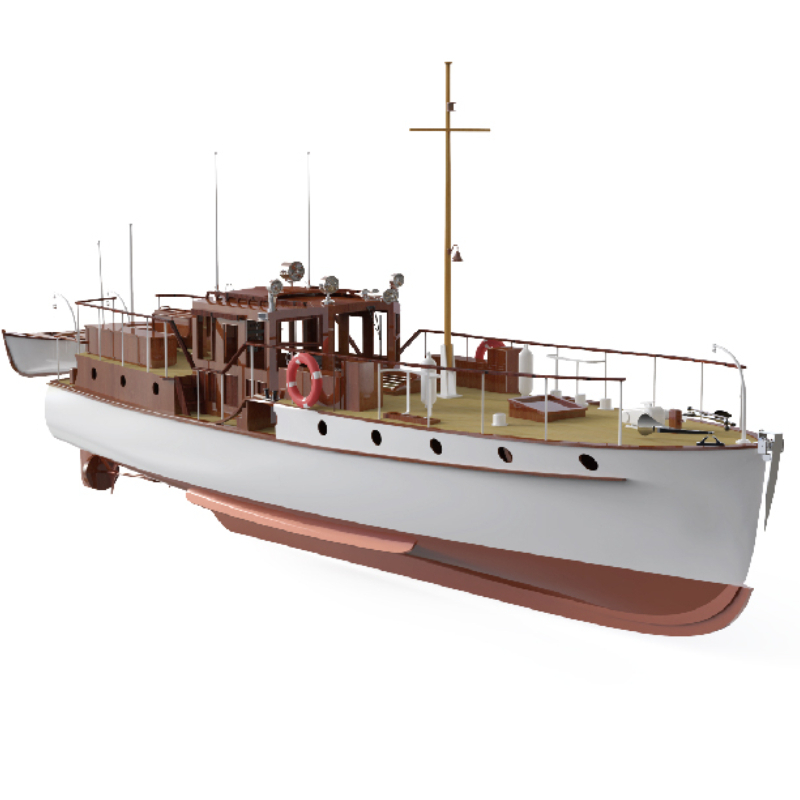 원격 제어 보트 1/18 목재 보트 모델, 블루버드 요 - Laser Cut Wooden Model Kit Assembly 리뷰 및 가격