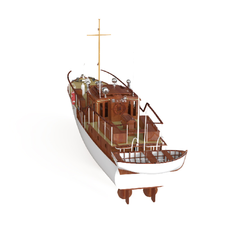 원격 제어 보트 1/18 목재 보트 모델, 블루버드 요 - Laser Cut Wooden Model Kit Assembly 리뷰 및 가격