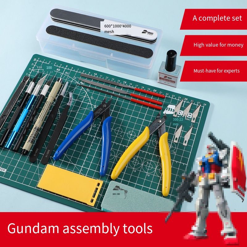 초보자를 위한 건담 모델 조립 도구 키트 - 사이드 커 - Modeling Tool Kit Tweezers Hobby Knife 리뷰 및 가격