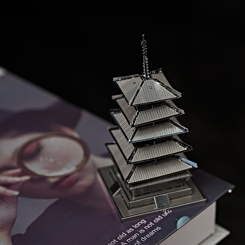 DIY 3D 스테인리스 스틸 금속 퍼즐 5층 탑 모델  - Metal 3D Puzzle Stainless Model Kit 리뷰 및 가격