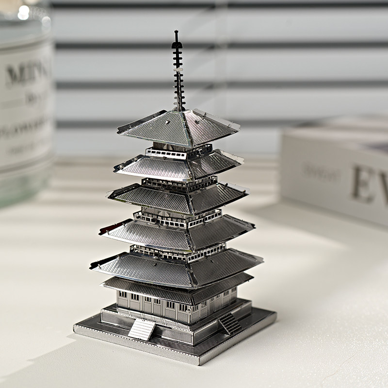 DIY 3D 스테인리스 스틸 금속 퍼즐 5층 탑 모델  - Metal 3D Puzzle Stainless Model Kit 리뷰 및 가격
