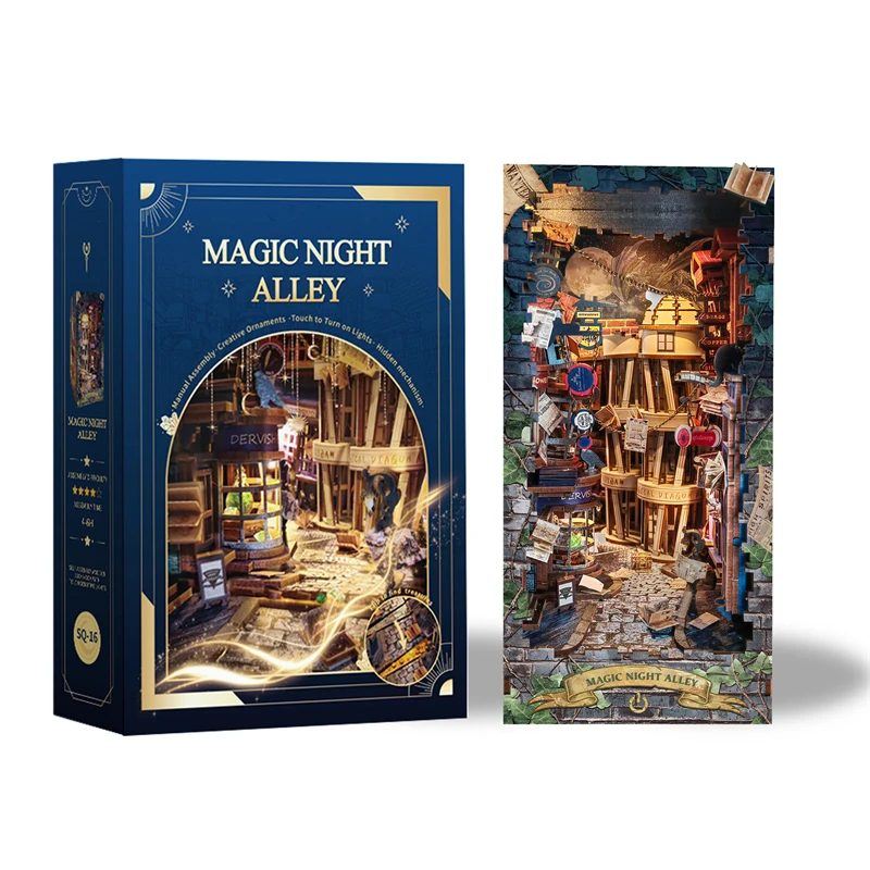 DIY 나무 책꽂이 인서트 키트 미니어처 조립 키트 마 - Book Nook Shelf Insert Alley Diy 리뷰 및 가격