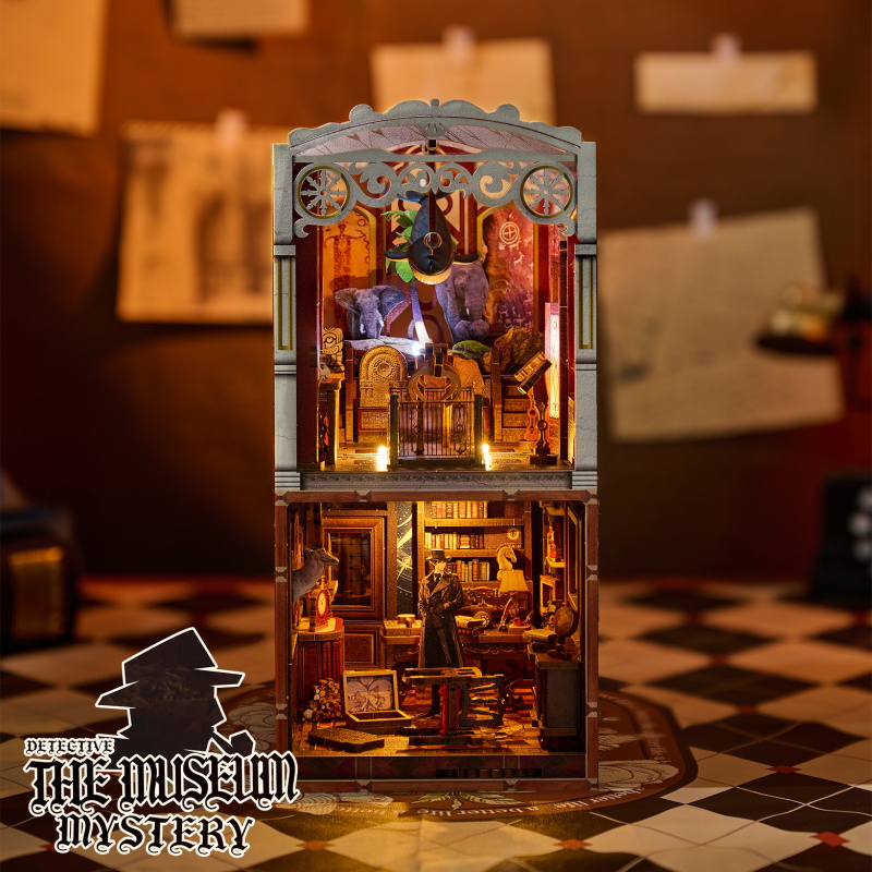 Zuuton DIY 북눅 키트 뮤지엄 미스터리 LED  - Diy Miniature Dollhouse Kit Book Nook 리뷰 및 가격