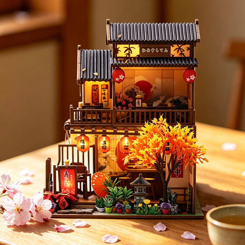 일본 이자카야 스시 레스토랑 DIY 미니어처 인형의 집 - Miniature Led Light Kit For Dollhouse 리뷰 및 가격