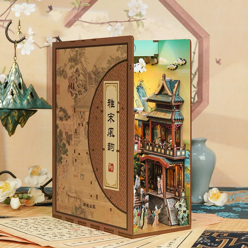 Diy 나무 책 구석 선반 삽입 키트 소형 애니메이션  - Book Nook Shelf Insert Alley Diy 리뷰 및 가격