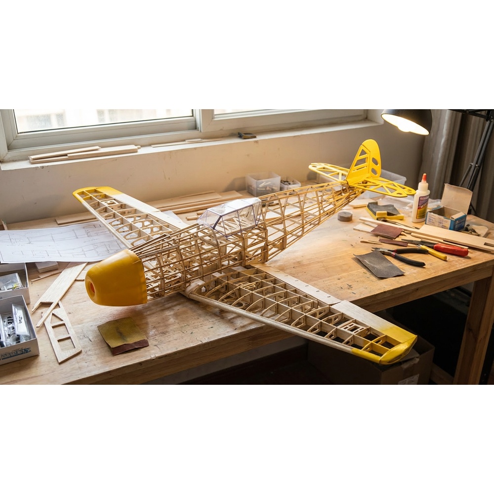 BF109 1020mm 레이저 컷 발사나무 에어프레임  - Laser Cut Wooden Model Kit Assembly 리뷰 및 가격