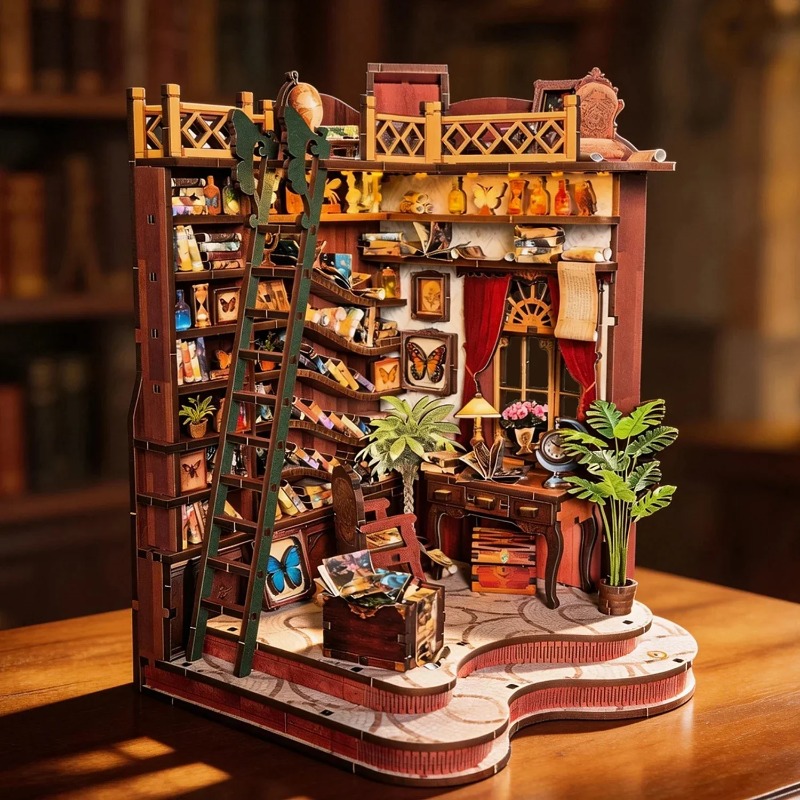 DIY 북눅 선반 인서트 키트 와인딩 앨리 라이브러리  - Book Nook Shelf Insert Alley Diy 리뷰 및 가격